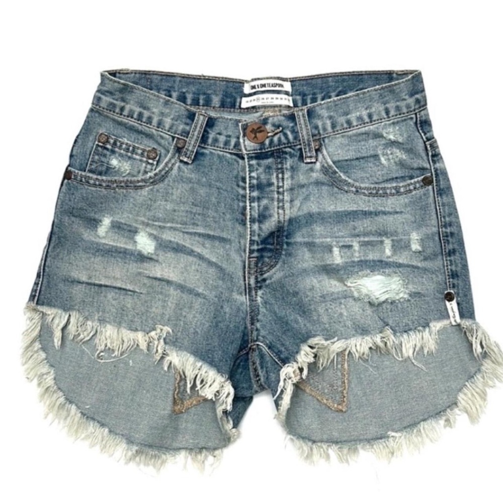 One Teaspoon Women's Blue Shorts